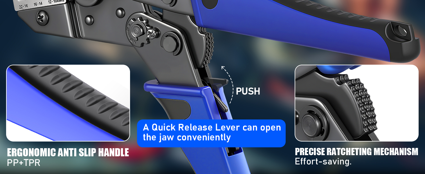 ergonomic and anti slip handle