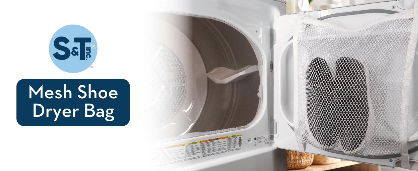 Mesh shoe dryer bag banner