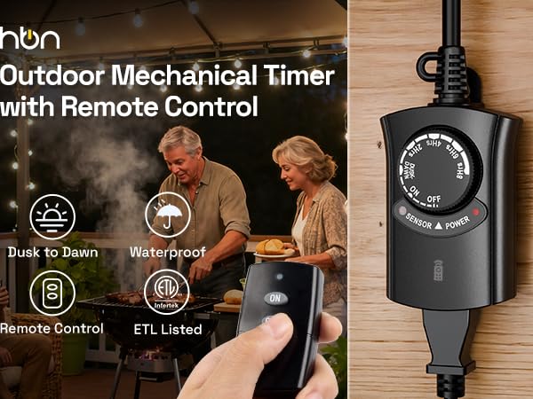 Outdoor Timer with Remote Control