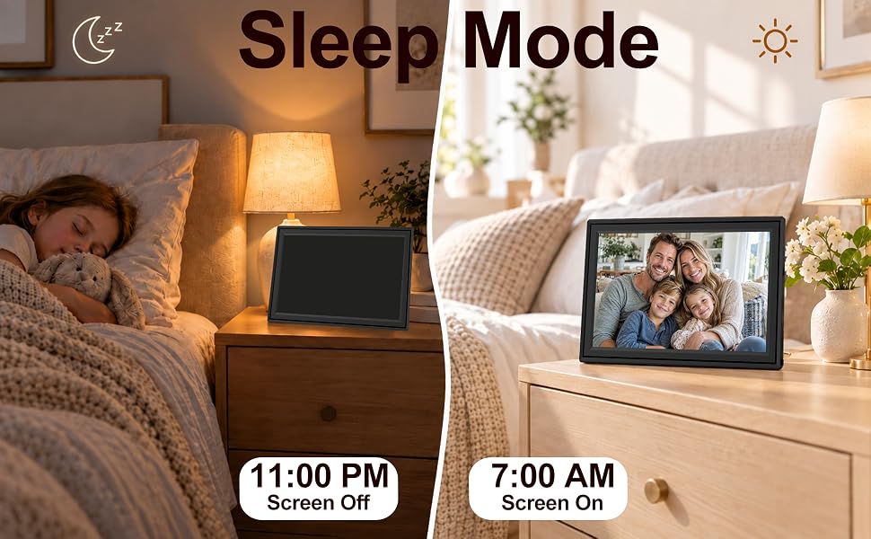 digital picture frame with sleep mode