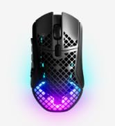 SteelSeries Aerox 9 Wireless - Holey RGB Gaming Mouse - Ultra-lightweight Water Resistant Design ...