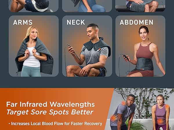 far infrared wavelengths target sore spots infrared heat premium heat therapy pure enrichment