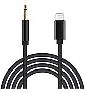Aux Cord for iPhone, Apple MFi Certified Lightning to 3.5mm Aux Cable for Car Compatible for iPho...