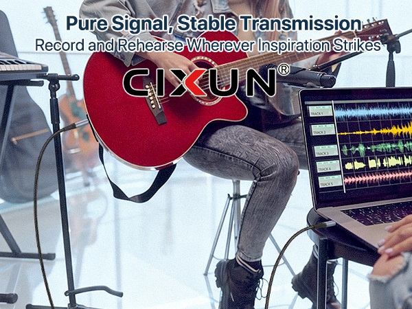 TS to usb c audio cable