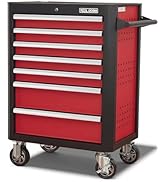 7-Drawer Rolling Tool Chest with Locking Wheels &amp; Drawers, 18.5" D x 27.9" W x 39.5" H Mobile Too...