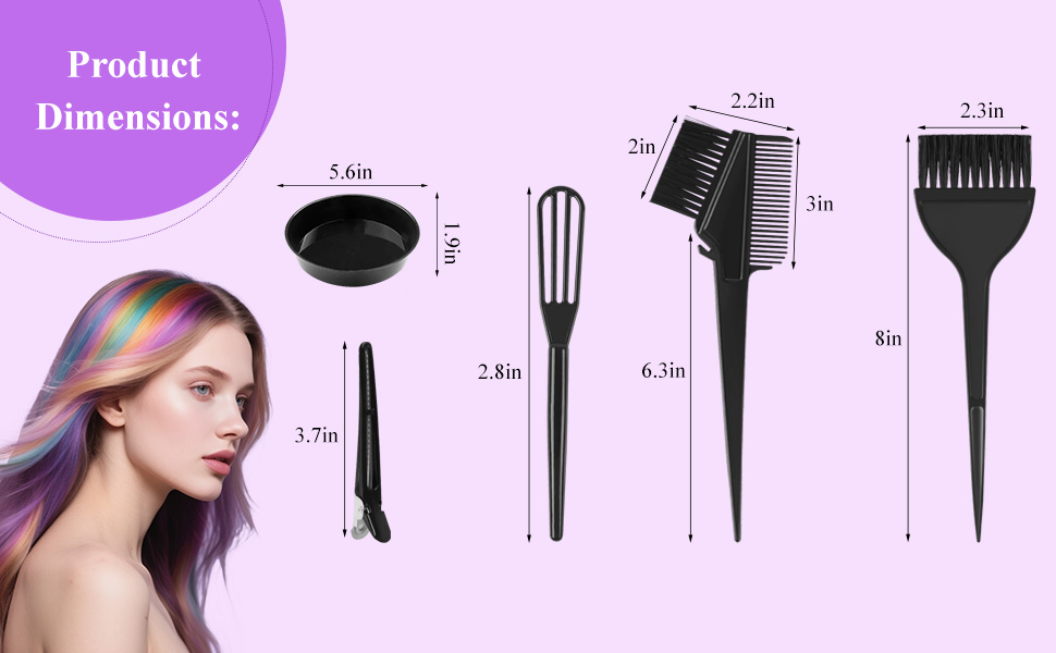 14PCS Professional Salon Hair Dye Kit