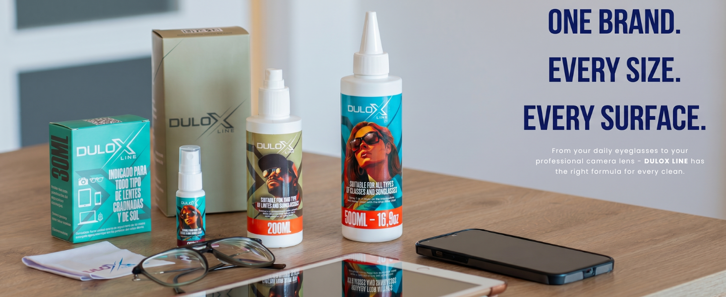 DULOX LINE cleaner spray 30ml 200ml 500ml for eyeglasses, tablets and phones
