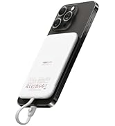 VEEKTOMX 5000mAh Slim Portable Charger with Built-in Lighting Cable - Power Bank Travel Phone Cha...