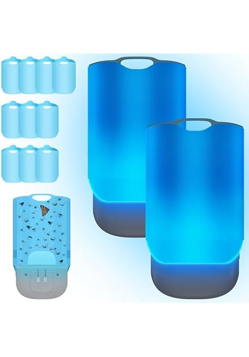 Flying Insect Trap for Indoors – Plug-in Bug Catcher with UV Light for Fruit Flies, Gnats, Mosqui...