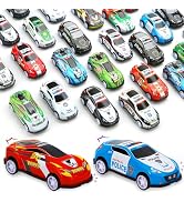 28 pcs Pull Back Cars Toys for Kids, Party Favors Treasure Box Toys for Classroom Prizes Mini Veh...
