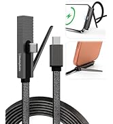 chubbycable StandLite Pro 90° 240W Fast Charge Cable with Invisible Stand &amp; Phone Case Friendly R...