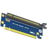 WLGQ PCI-E X16 Riser Card Adapter, PCIE GPU 90 Degree Male to Female Adapter, PCI Express Version...