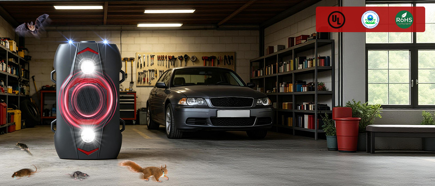 Ultrasonic Rodent Repeller for Car