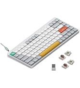 nuphy Air75 V2 Portable 75% Mechanical Keyboard,Wireless Keyboard,Supports Bluetooth/2.4G/USB-C R...