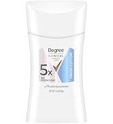 Degree Clinical Strength Antiperspirant Deodorant 96-Hour Sweat and Odor Protection Fresh Cotton ...