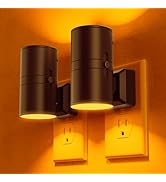 Briignite Night Lights Plug into Wall, Modern LED Night Light Plug in, Dusk to Dawn Sensor,Amber ...