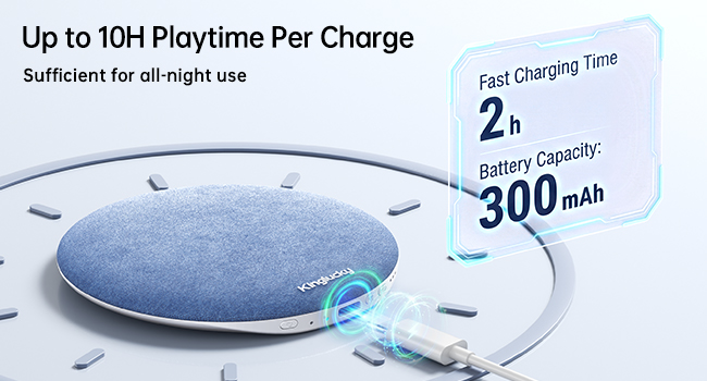 Pillow Speaker for Sleeping, Ultra-Thin Under Pillow White Noise Sound Machine for Side Sleepers