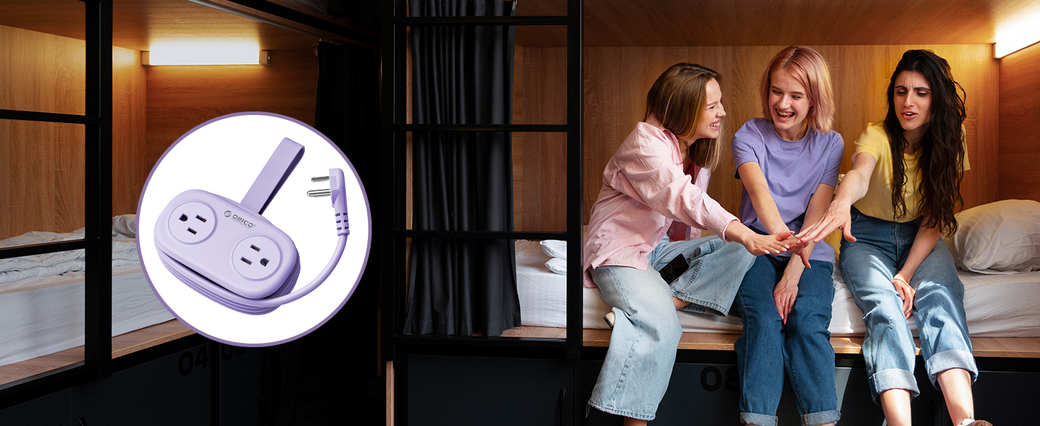 Orico 4FT Purple Power Strip