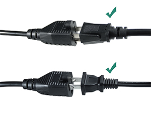 15FT Black Outdoor Extension Cord - SJTW 16AWG Weatherproof Grounded 3Prong Extension Cord