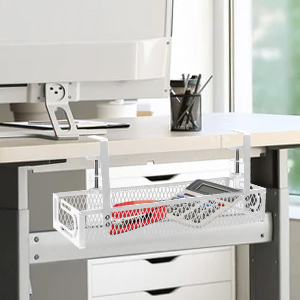 under desk cable management tray