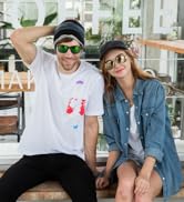 3.2 J+S Vision Mission Mark II and Rangi Sunglasses - man wearing wayfarer classic aviator