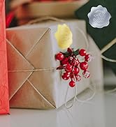 PigPotParty 100 PCS Gold Embossed Wax Seal-Like (Heart) Envelope Seal, Foil Love Stickers for Val...