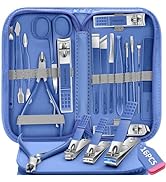 Manicure Set 16Pcs Nail Clippers Set Manicure Kit Professional Stainless Steel Pedicure Kit Nail ...