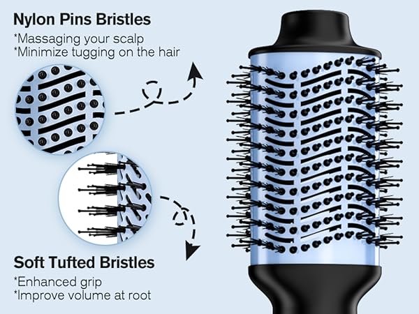 rotating hot air brush