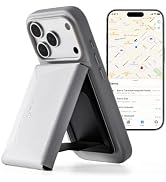 MOFT Trackable Field Wallet &amp; Stand, Magsafe Phone Wallet, Misty Cove | Apple Find My &amp; Google Fi...