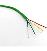 Cableague Thermostat Wire 18/5 18 Gauge 5 Conductor ETL 18-5 50 Feet Green