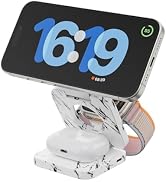 KU XIU X55 Fast Wireless Charger, Magnetic Foldable 3 in 1 Charging Station for iPhone 16/15/14/1...
