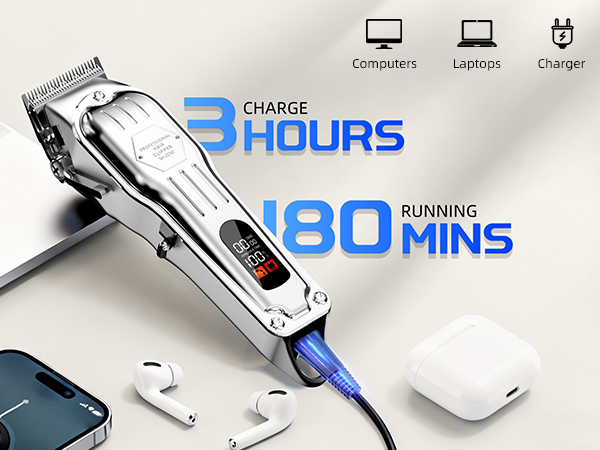 charge 3 hours running 180 mins