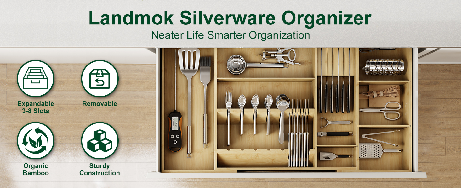 Expandable Utensil Drawer Organizers