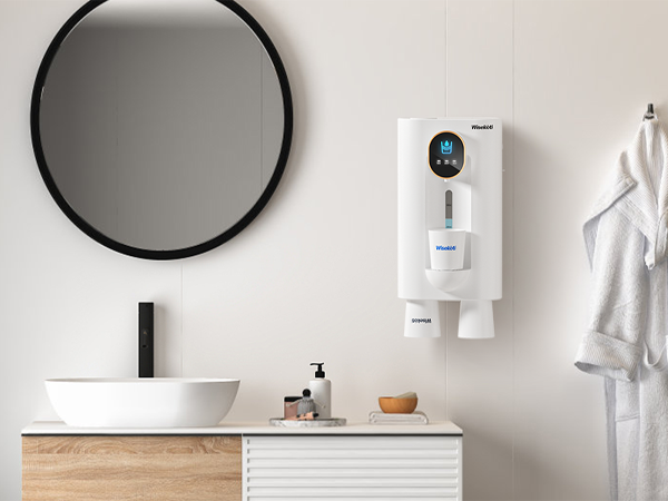 Freeing Up The Sink From the Large Mouthwash Bottle and Cups