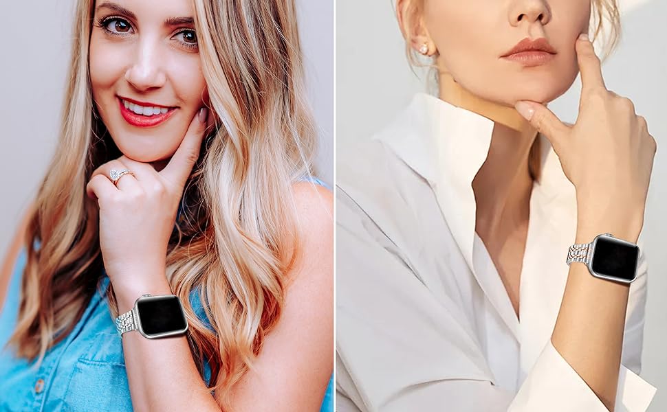 non-fading metal watch band, sweat proof stainless steel band, stain resistant iwatch strap?