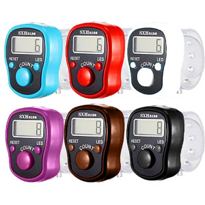 Electronic Finger Counter 5 Digit LCD Electronic Digital Display Finger Hand Tally Counter counting