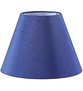 Aspen Creative 32137 Hardback Empire Spider Lamp Shade in Cobalt Blue (6" x 12" x 9")