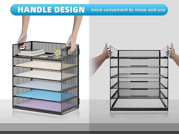 desk organizer with handle