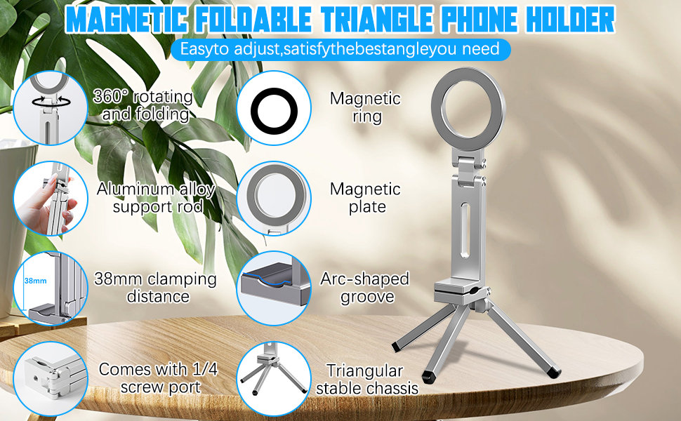 The Foldable Tripod Stand Is Finely Crafted and Durable