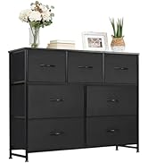 Accver Dresser with 7 Drawers for Bedroom, Fabric Clothes Cabinet for Closet, Anti-Tip Storage Dr...