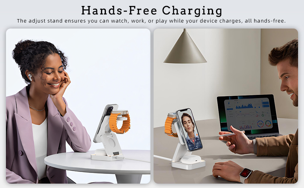 Wireless Charger Stand, 15W Fast Wireless Charging Station