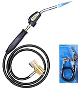 Wale&amp;Morn Self-Lgnition Propane Soldering Torch, High Intensity Torch Head, Adjustable Propane To...