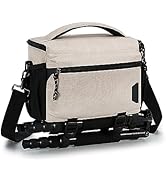 BAGSMART Camera Bag, Small Camera Case with Tripod Holder, Compact Camera Shoulder Bags for DSLR/...