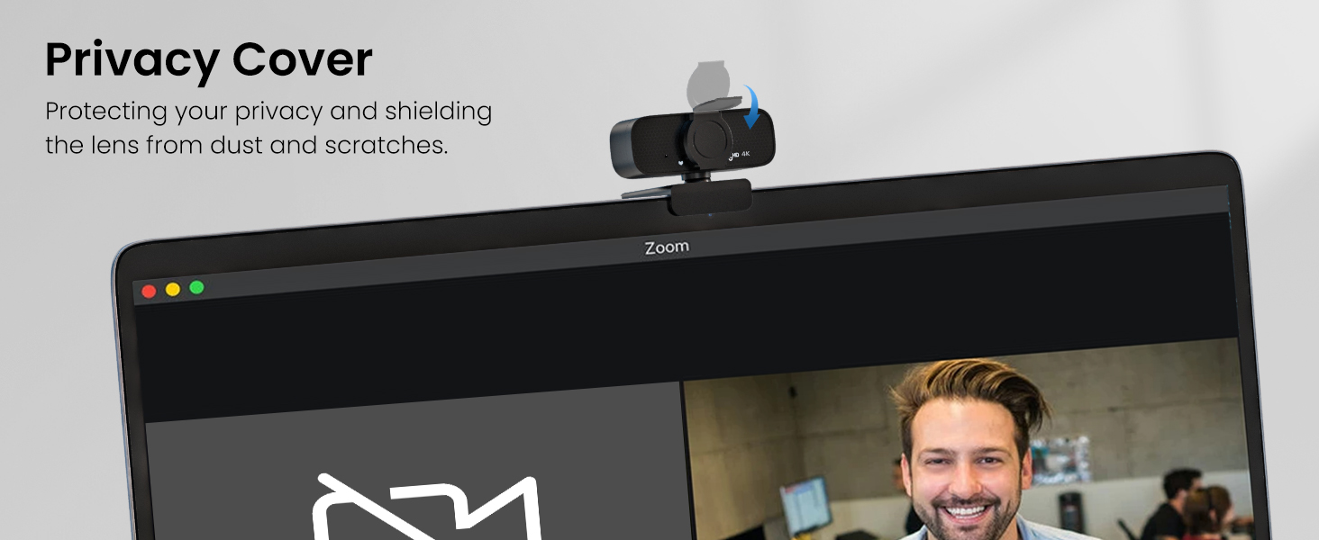webcam with privacy cover
