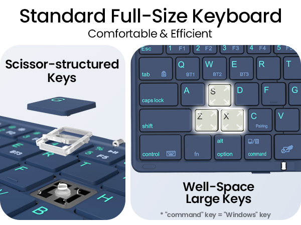 full size foldable keyboard