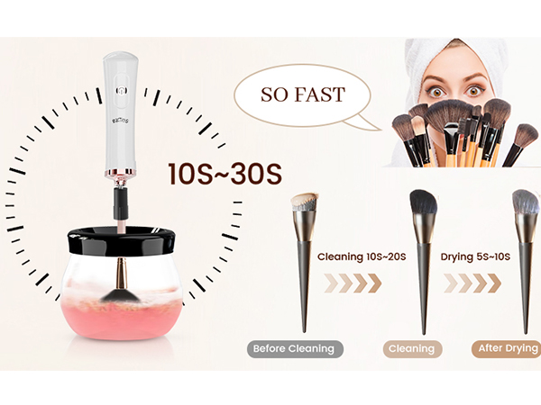 portable makeup brush cleaner