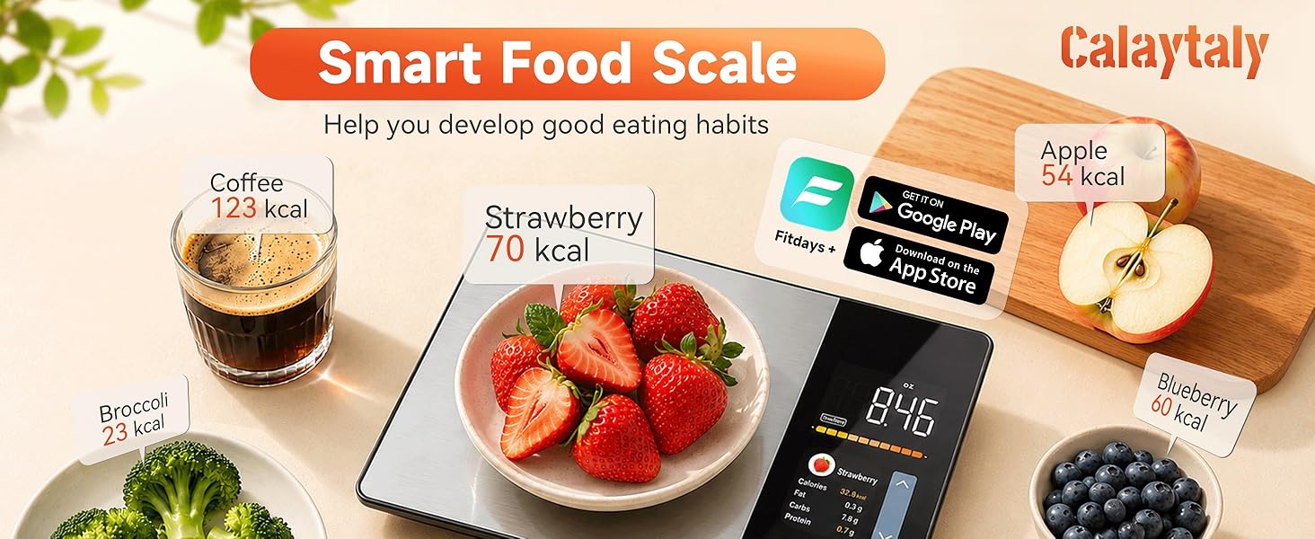 Smart Food Scale with Nutritional Calculator for Kitchen