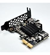 WLGQ PCI-e Card USB Front Panel Adapter, Internal USB Hub, USB 3.2 (10Gbps) &amp; USB 2.0, RC-P-008, ...