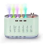 Humidifier for Bedroom, 700ML RGB Color Changing Music Sync Air Humidifiers, 5 Nozzle Spray Desig...