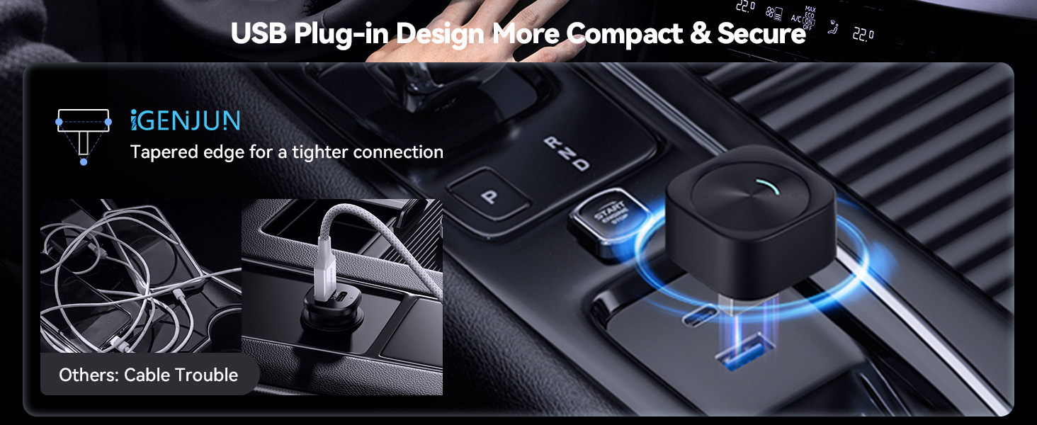 USB Plug-in Design More Compact &amp;amp; Secure